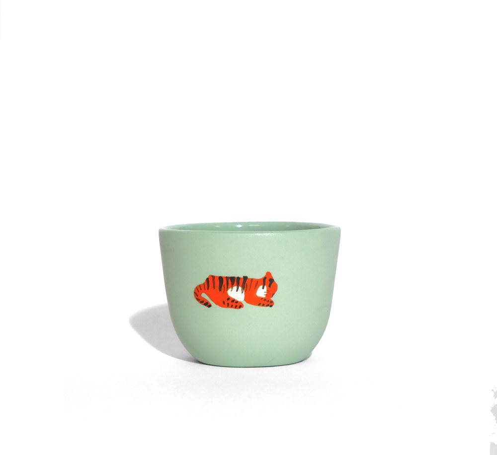 Mug Tigre 3D Jaune Orange - Design Jungle Kitsch - Cadeau Original Pour Amoureux Des Animaux