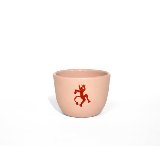 Collection SPOOKY - Petite tasse diable rose