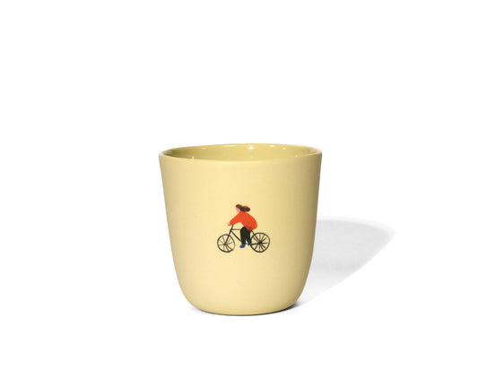 Tasse vélo jaune